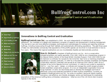 Tablet Screenshot of bullfrogcontrol.com